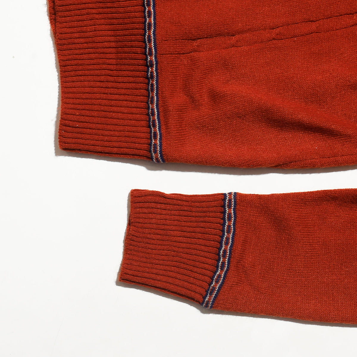 vintage 70's piping polo sweater