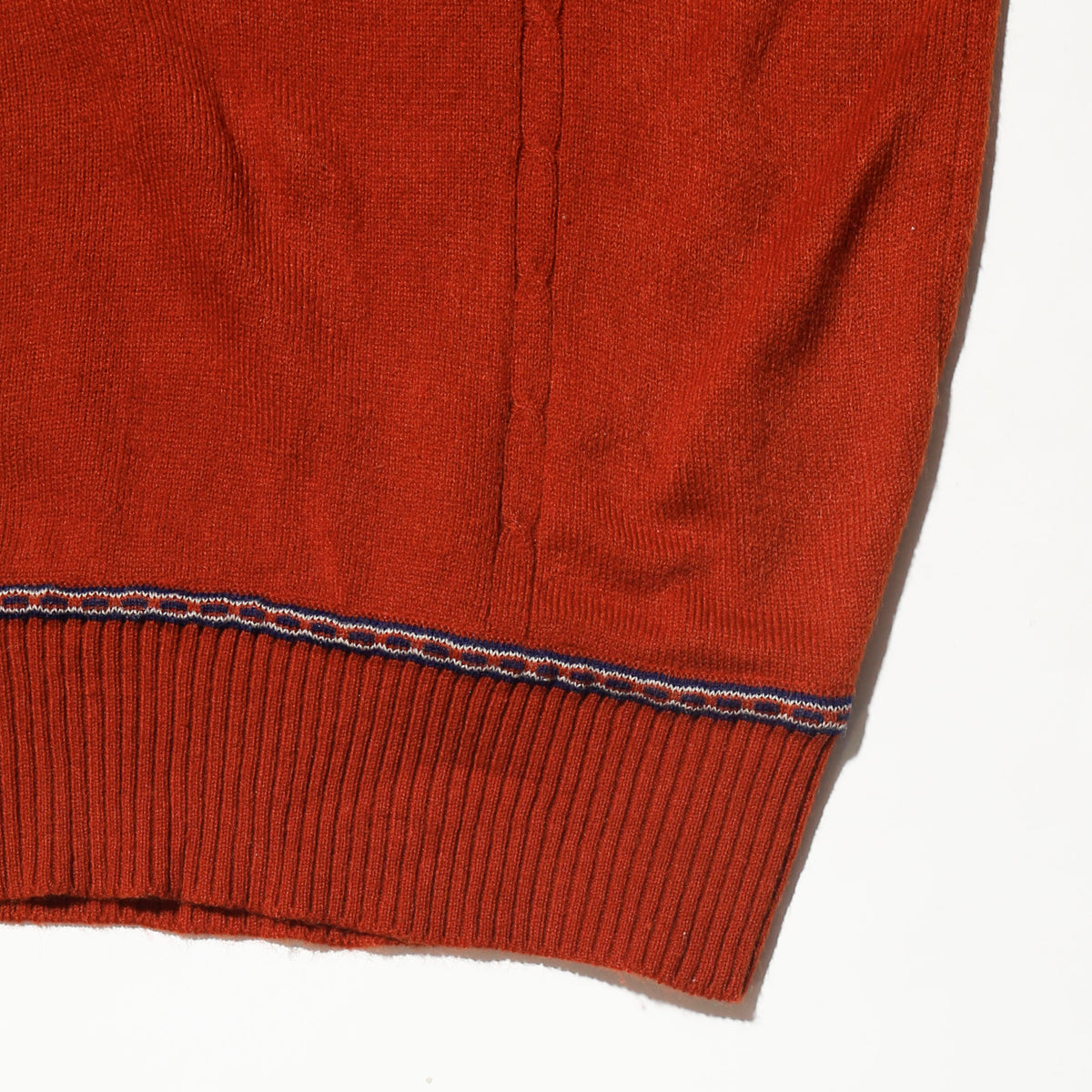 vintage 70's piping polo sweater