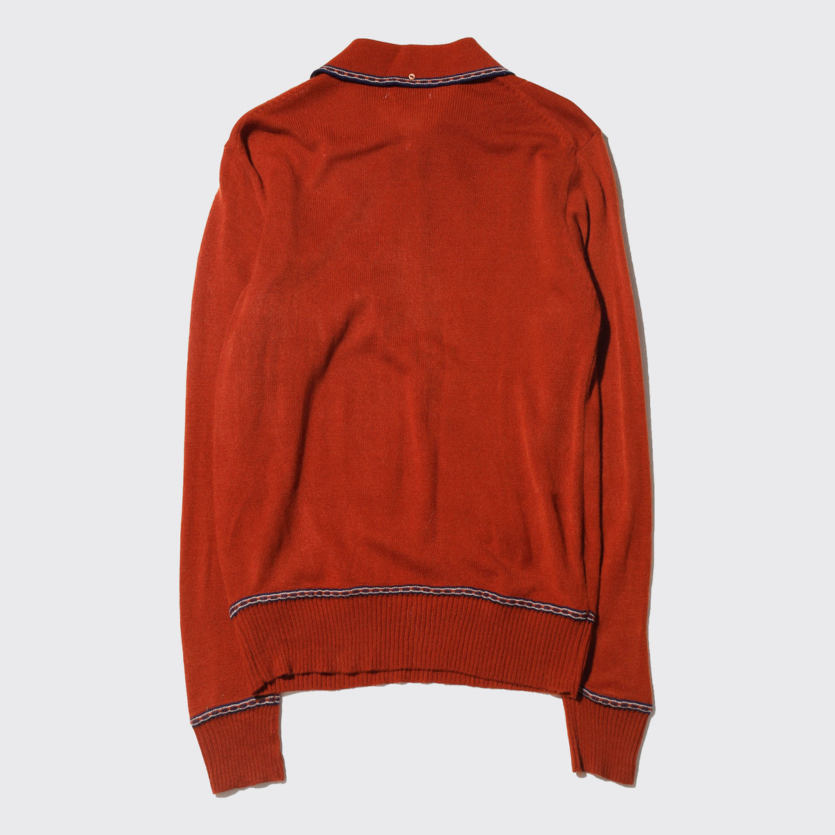 vintage 70's piping polo sweater