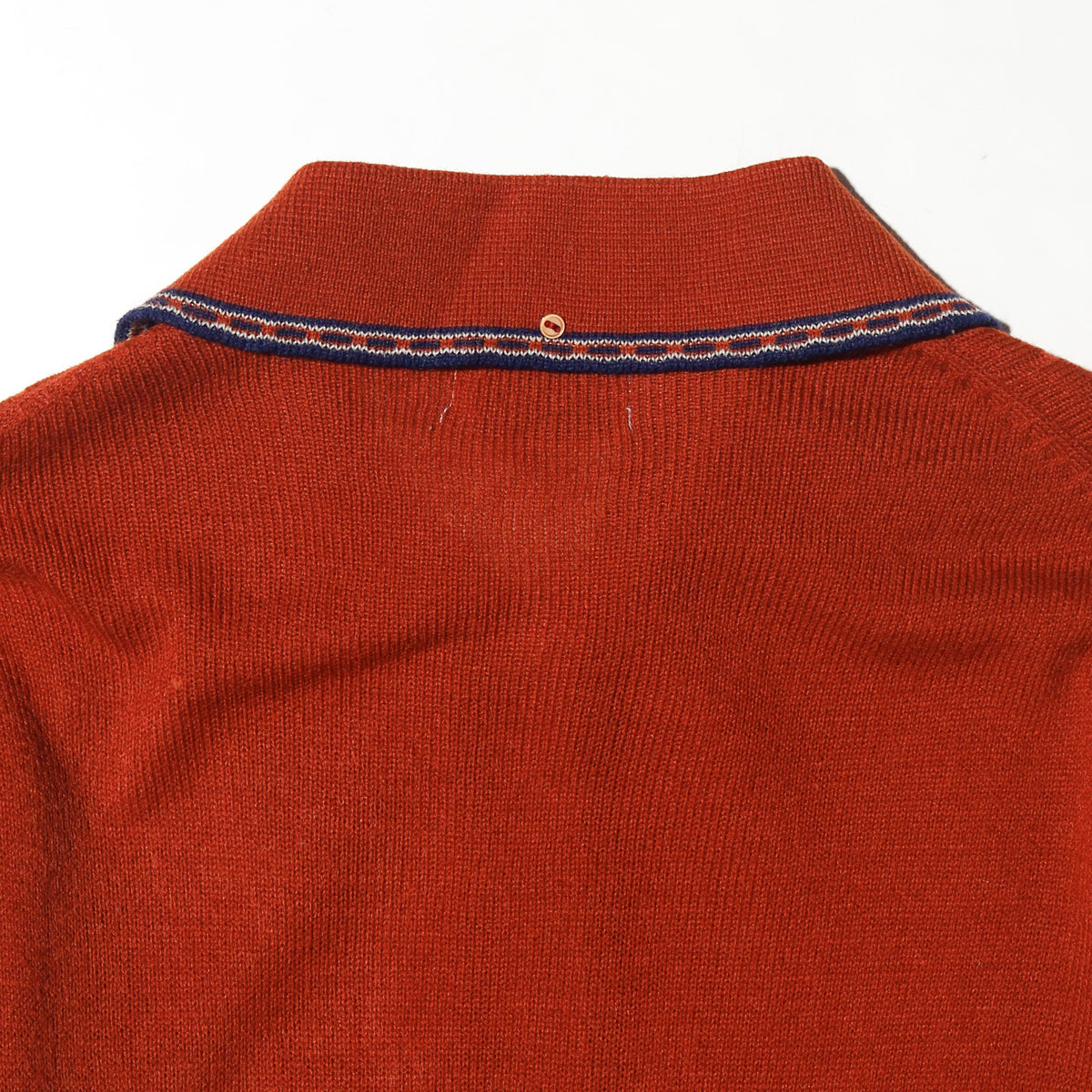 vintage 70's piping polo sweater