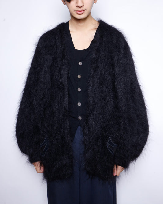 vintage loose mohair cardigan