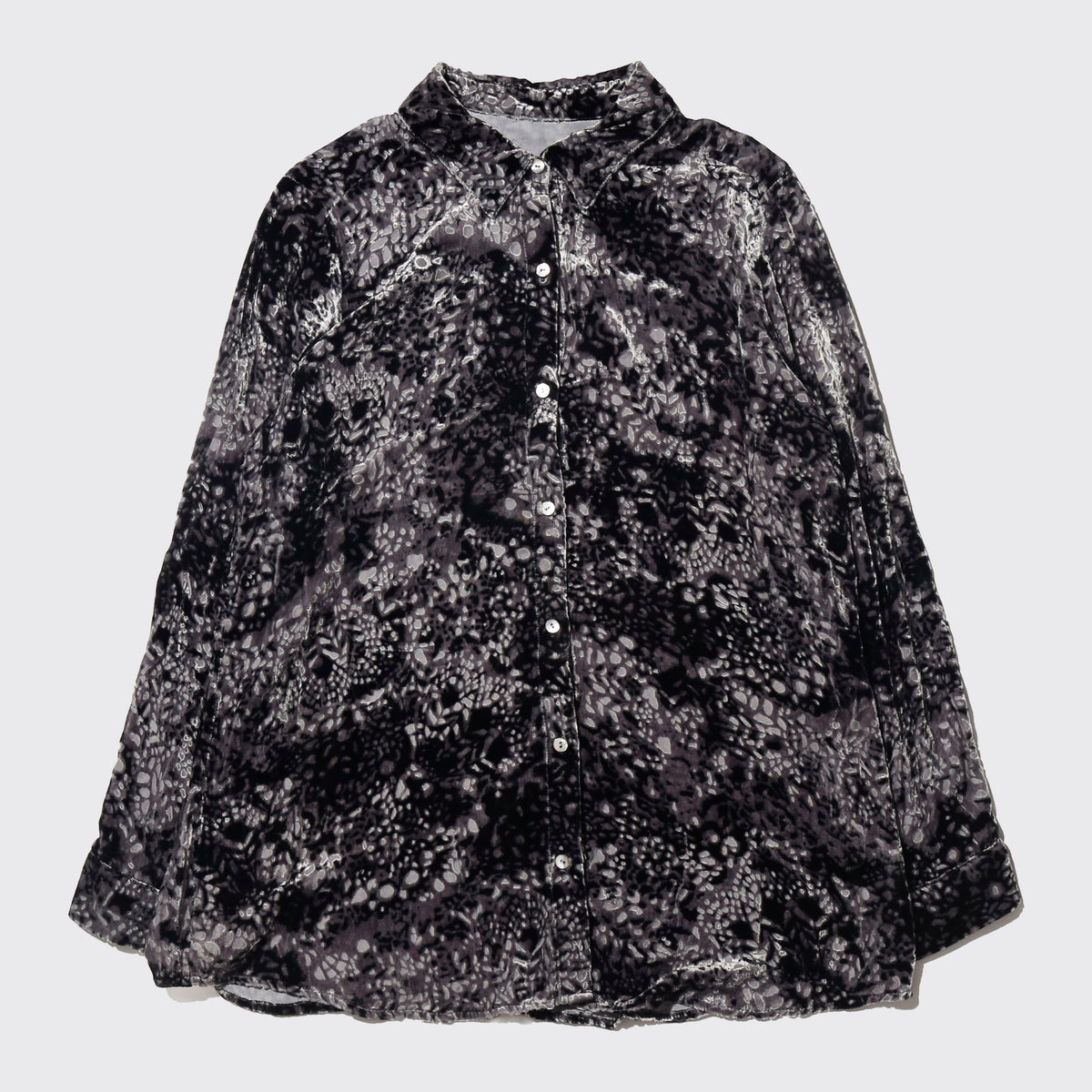 vintage abstract velour shirt