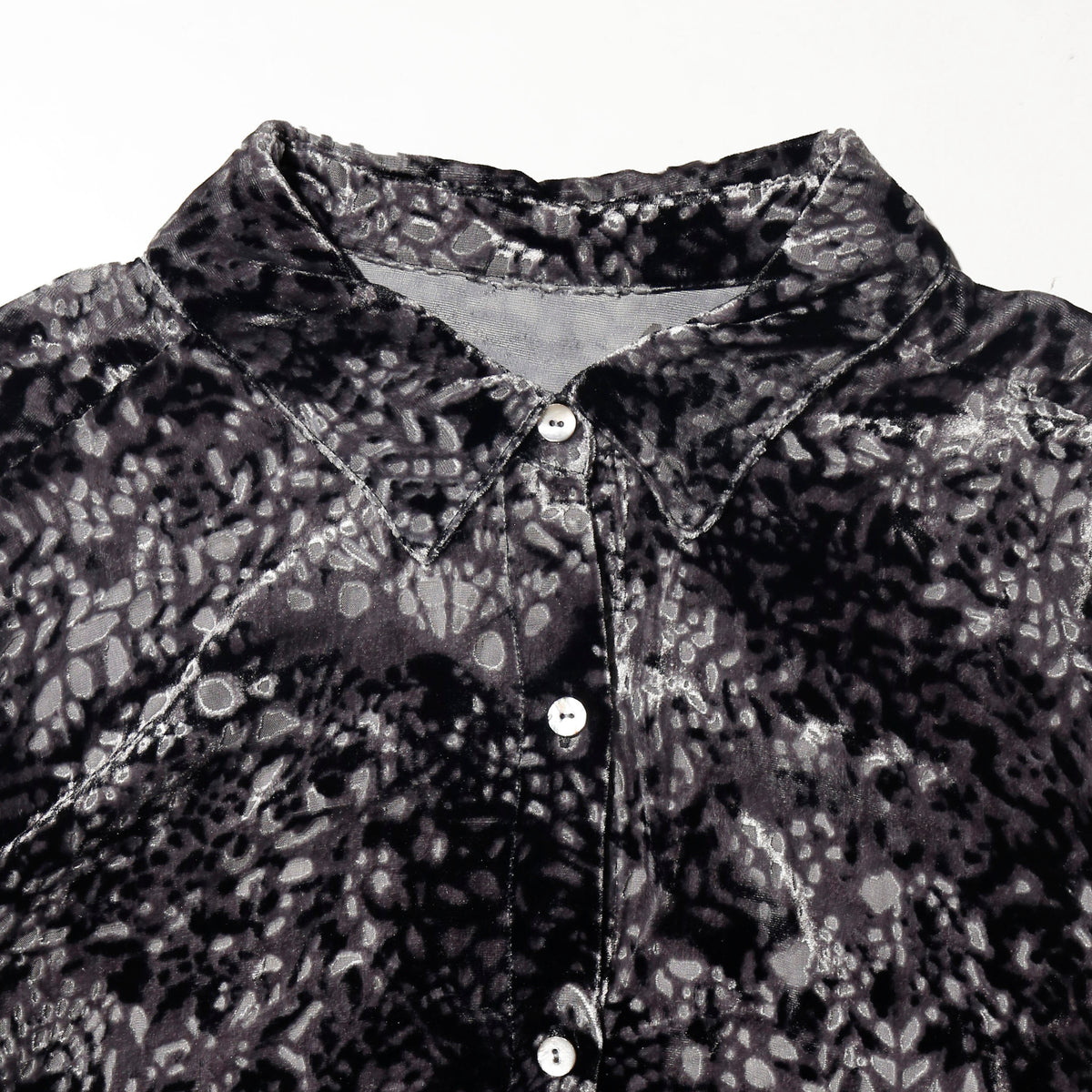 vintage abstract velour shirt