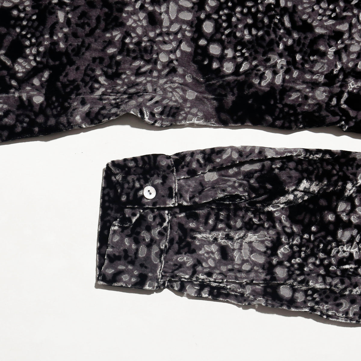vintage abstract velour shirt