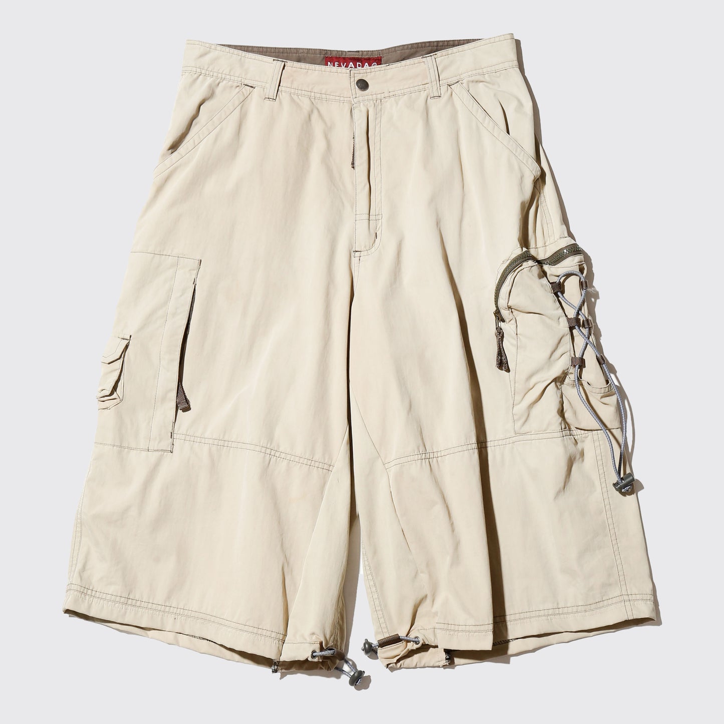 vintage utility wide cargo shorts