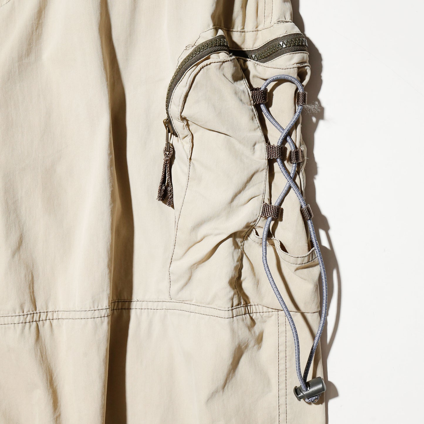 vintage utility wide cargo shorts