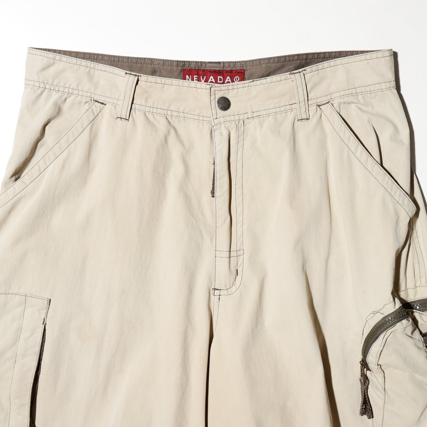 vintage utility wide cargo shorts