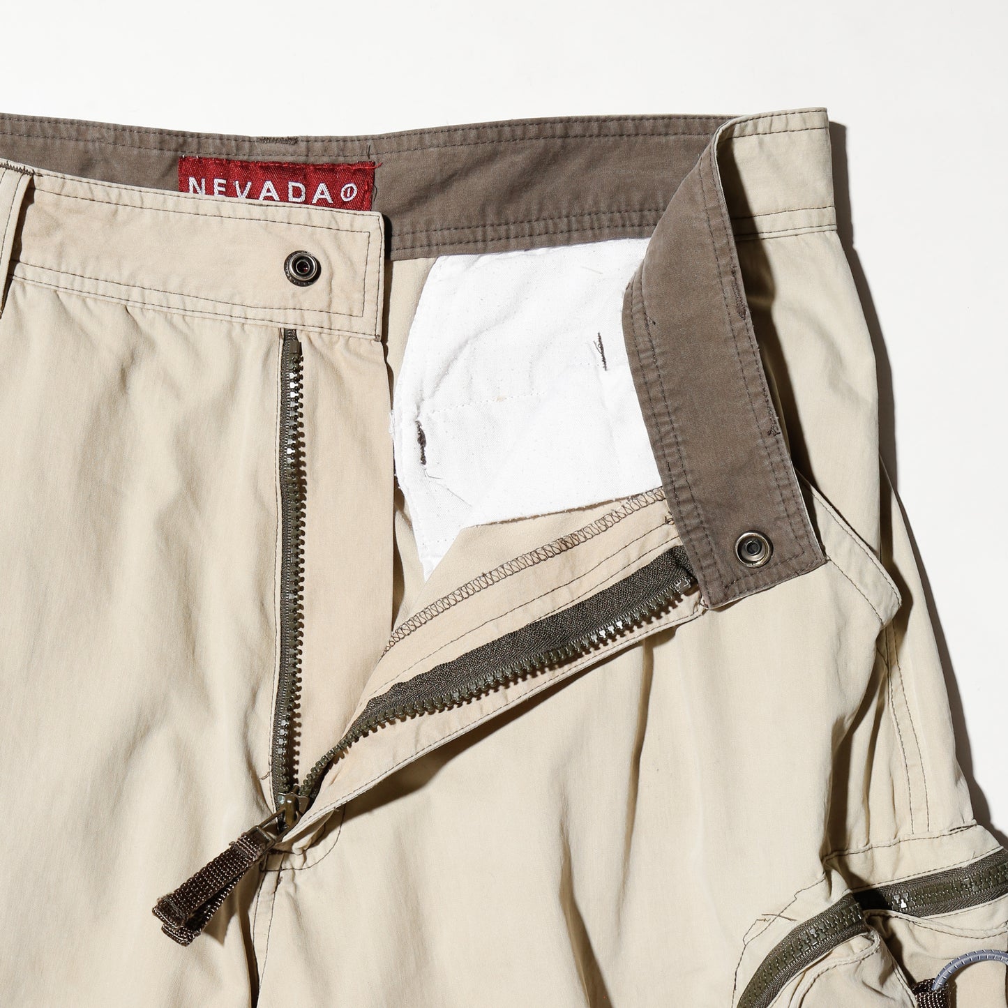 vintage utility wide cargo shorts