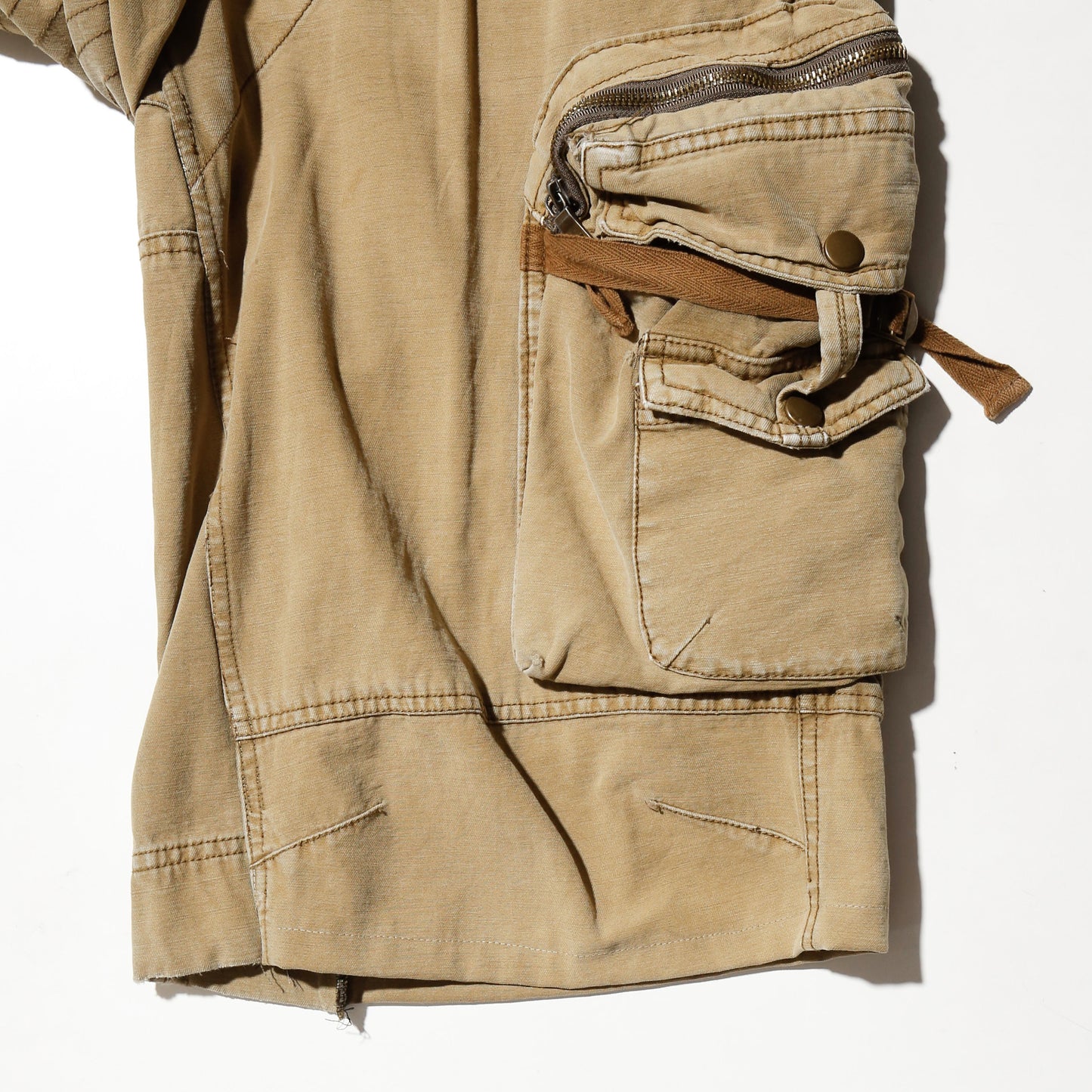 vintage utility wide cargo shorts