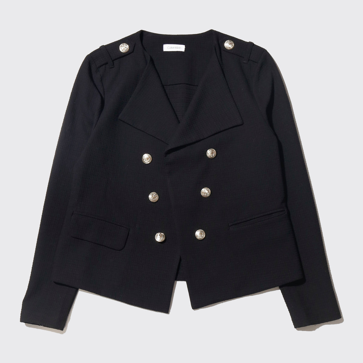 vintage calvin klein cropped officer jacket