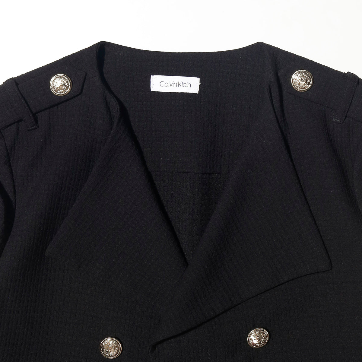 vintage calvin klein cropped officer jacket