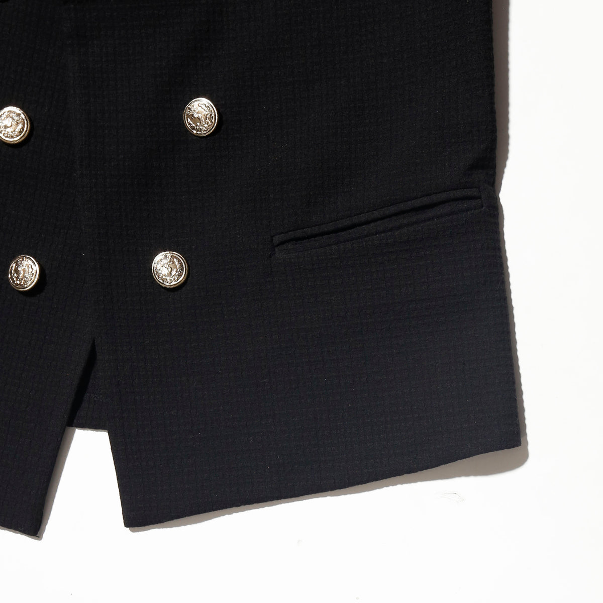 vintage calvin klein cropped officer jacket