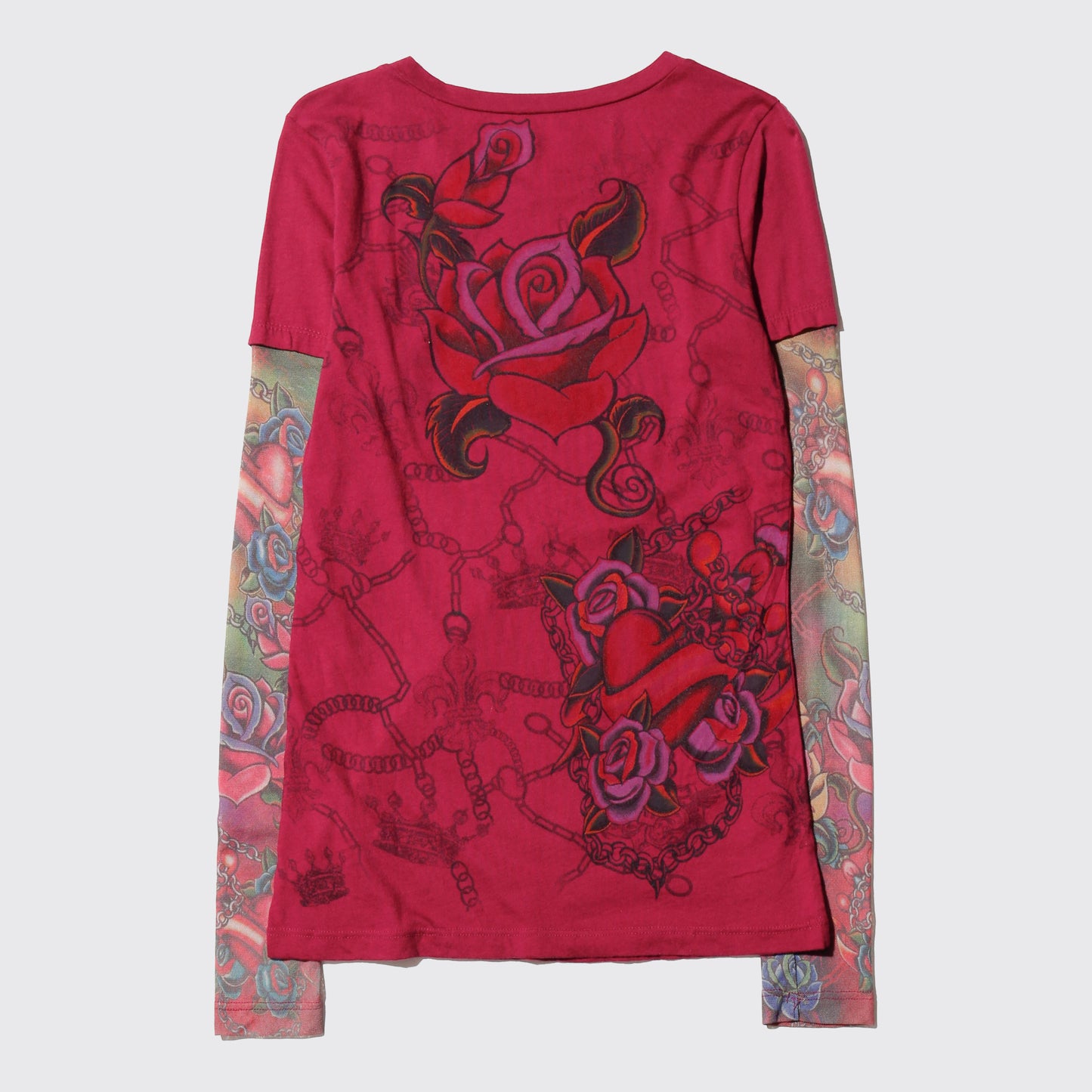 vintage tatoo sleeve  rhinestone l/s