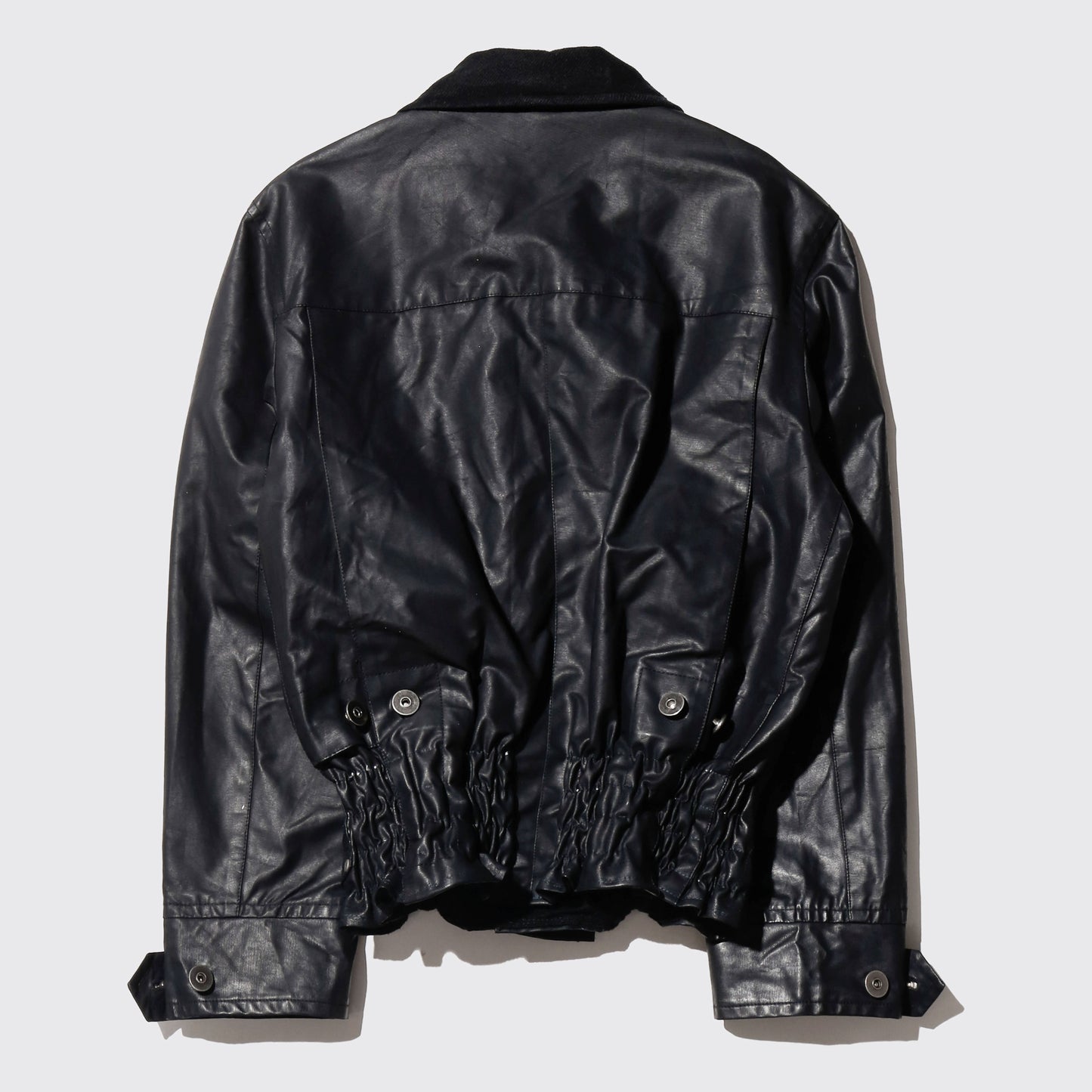 *one-off redskins ribbed coating jacket