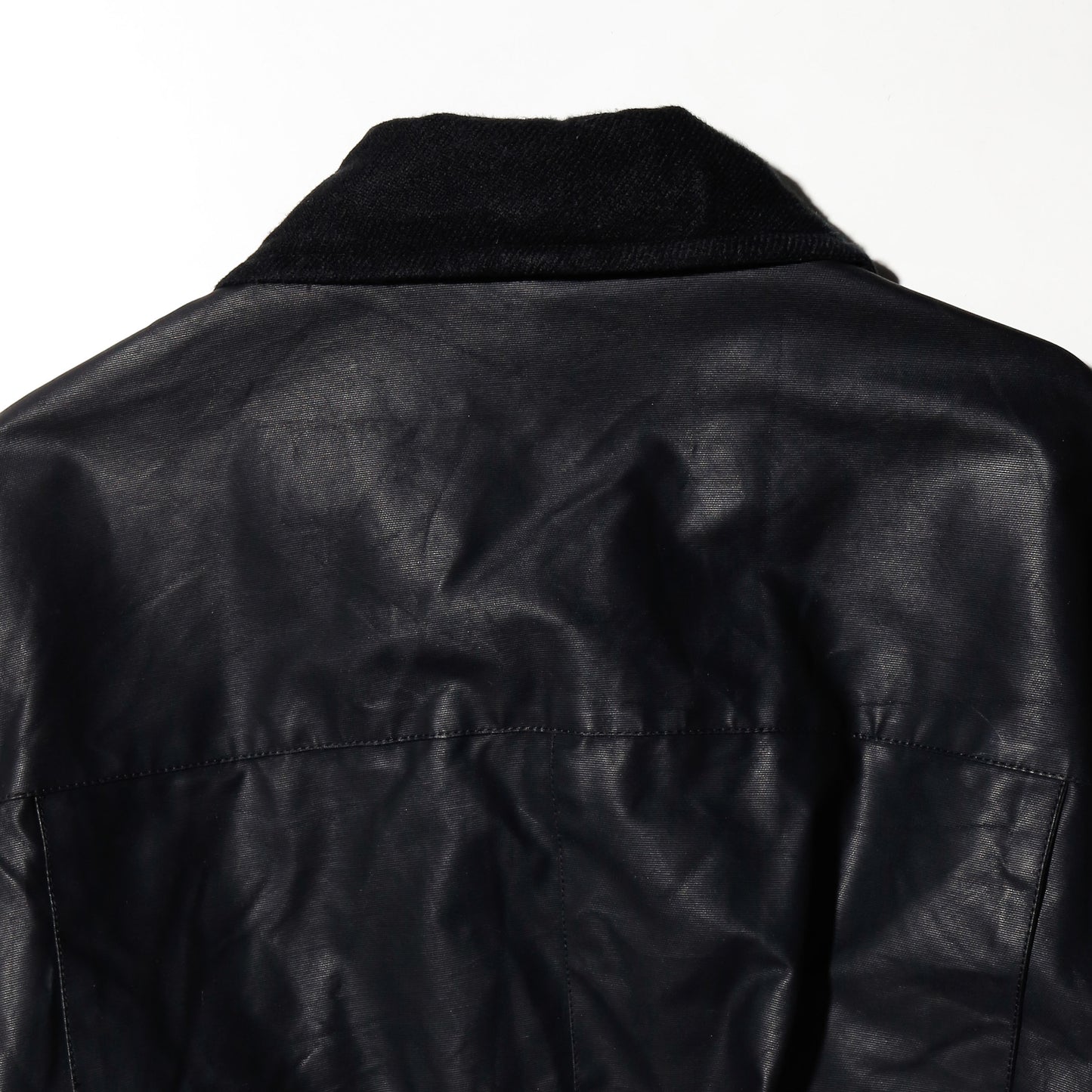 *one-off redskins ribbed coating jacket