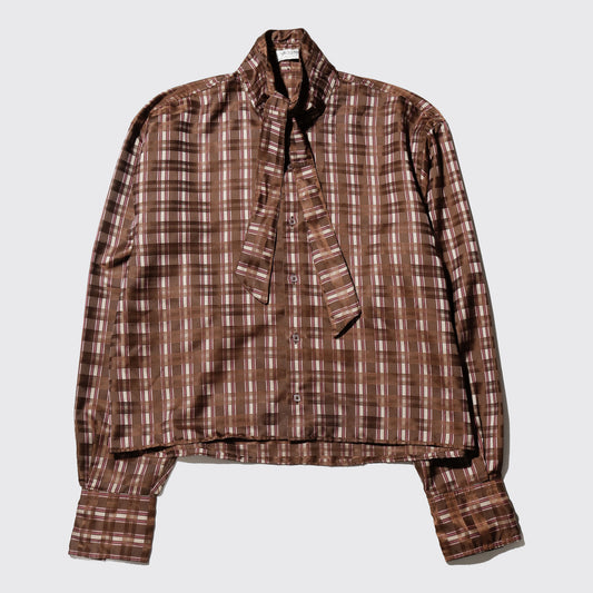 *one-off cropped bowtie shirt