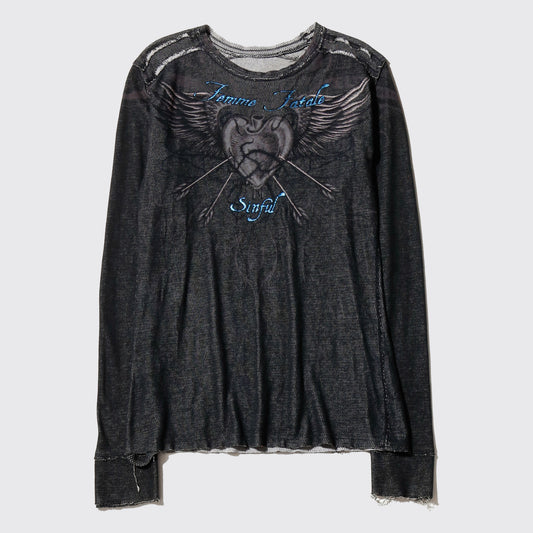 vintage reversible feather cut sew
