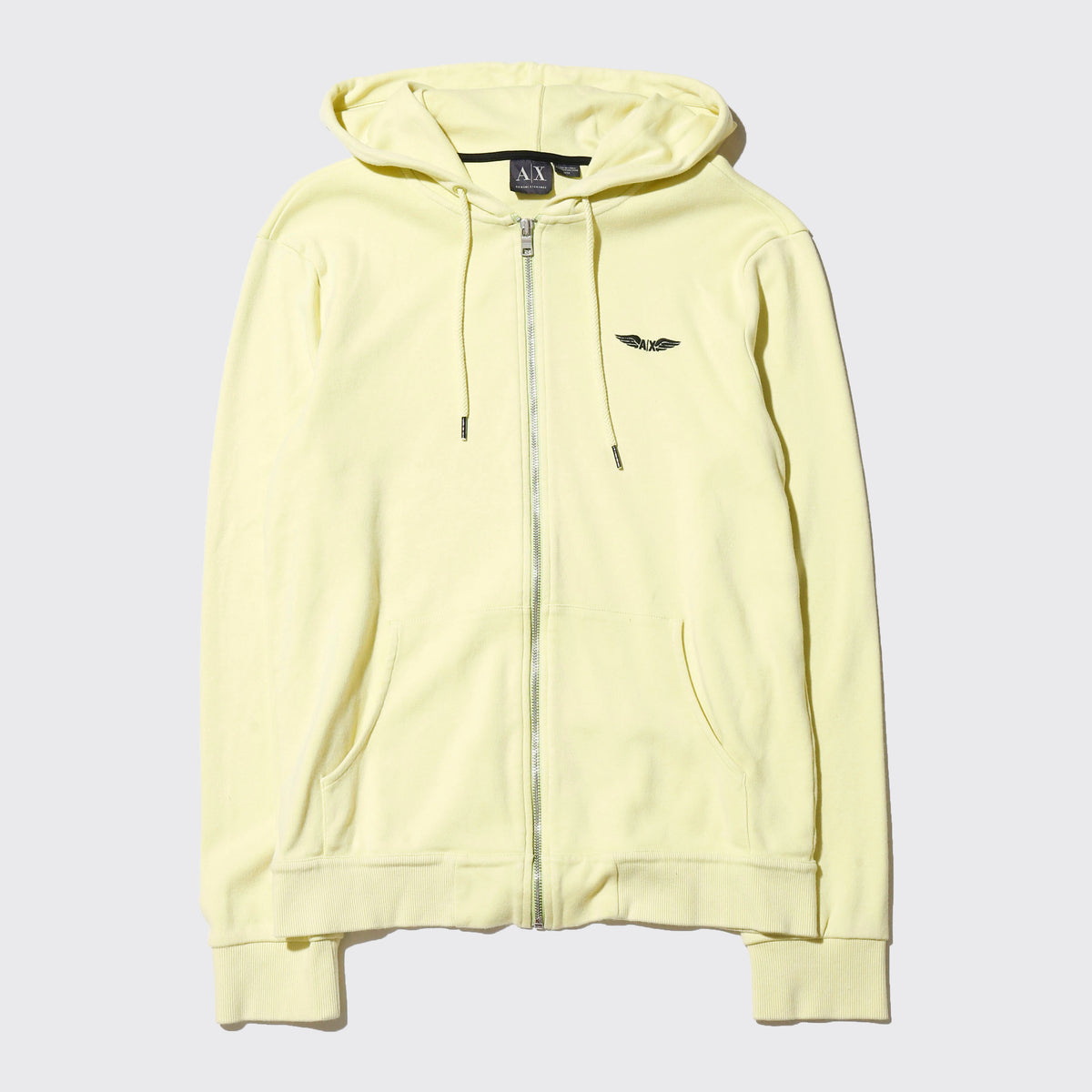 vintage 00's armani exchange wing logo lemon hoodie