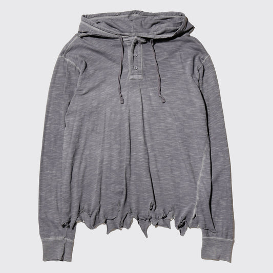 vintage broken hooded cut sew