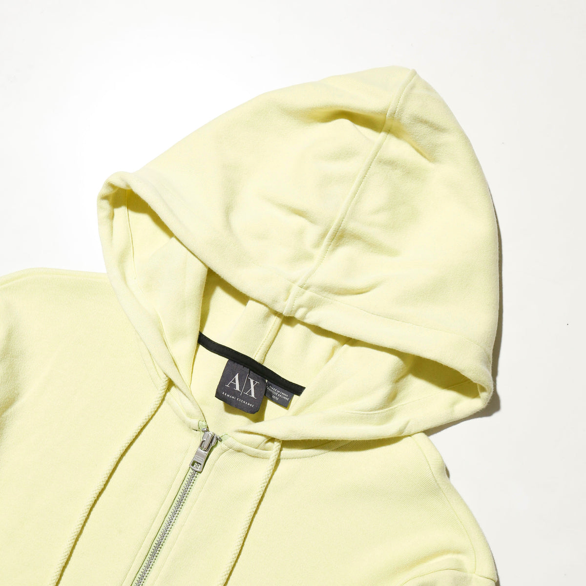 vintage 00's armani exchange wing logo lemon hoodie