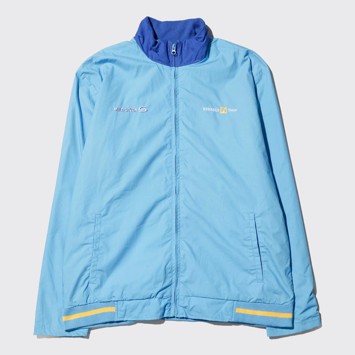 vintage 00's mild seven renault f1 team nylon track jacket