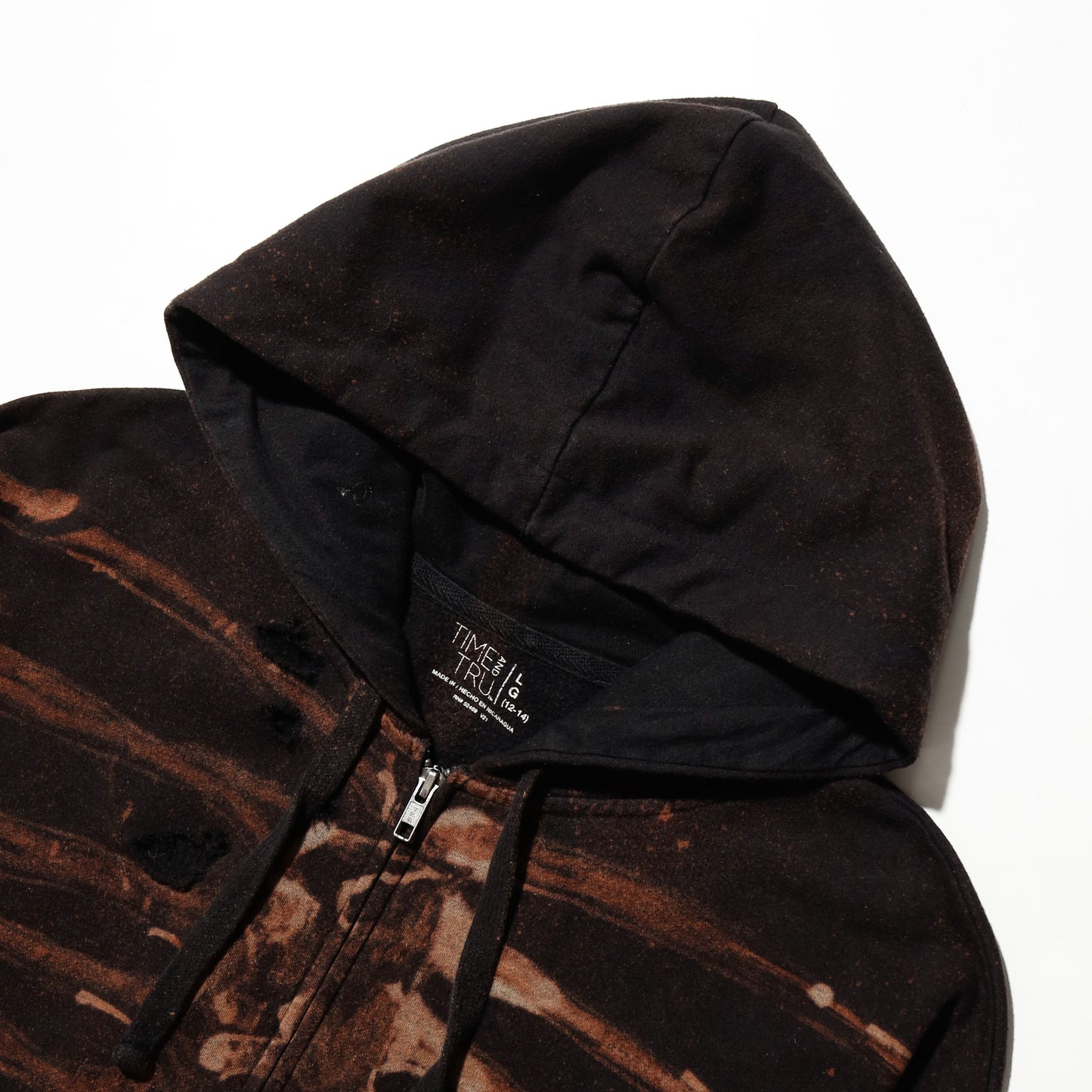 *one-off broken skelton hoodie