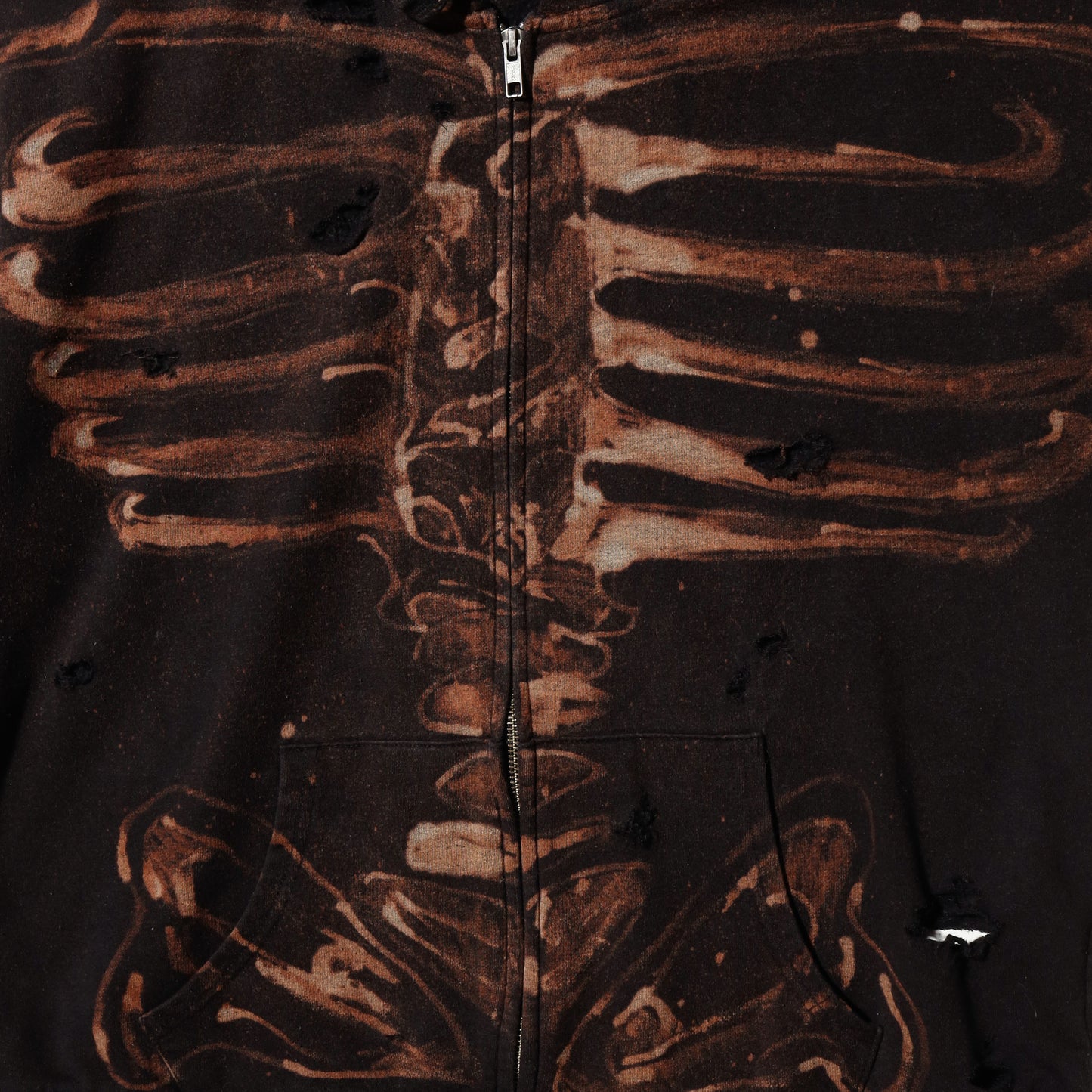 *one-off broken skelton hoodie