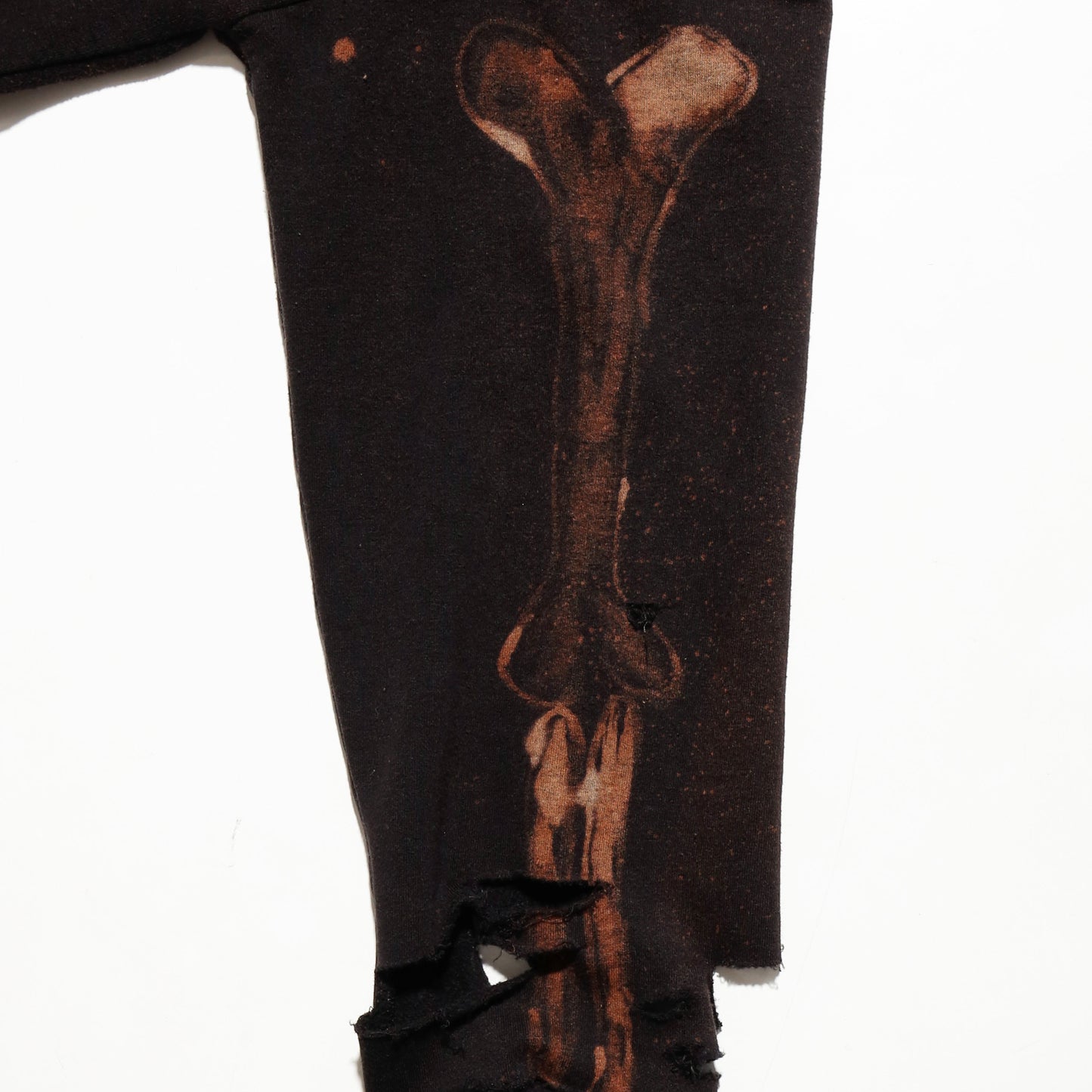 *one-off broken skelton hoodie