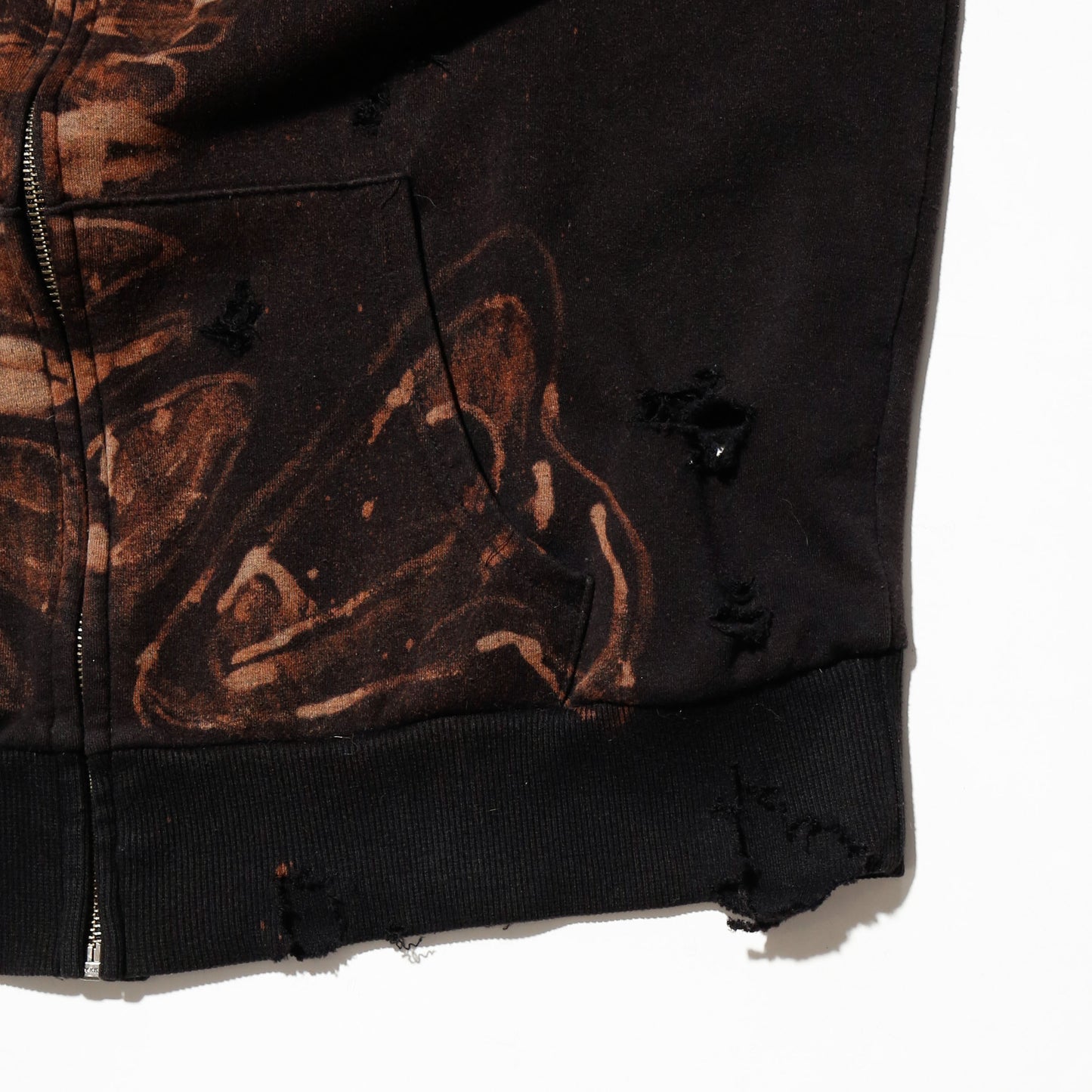 *one-off broken skelton hoodie