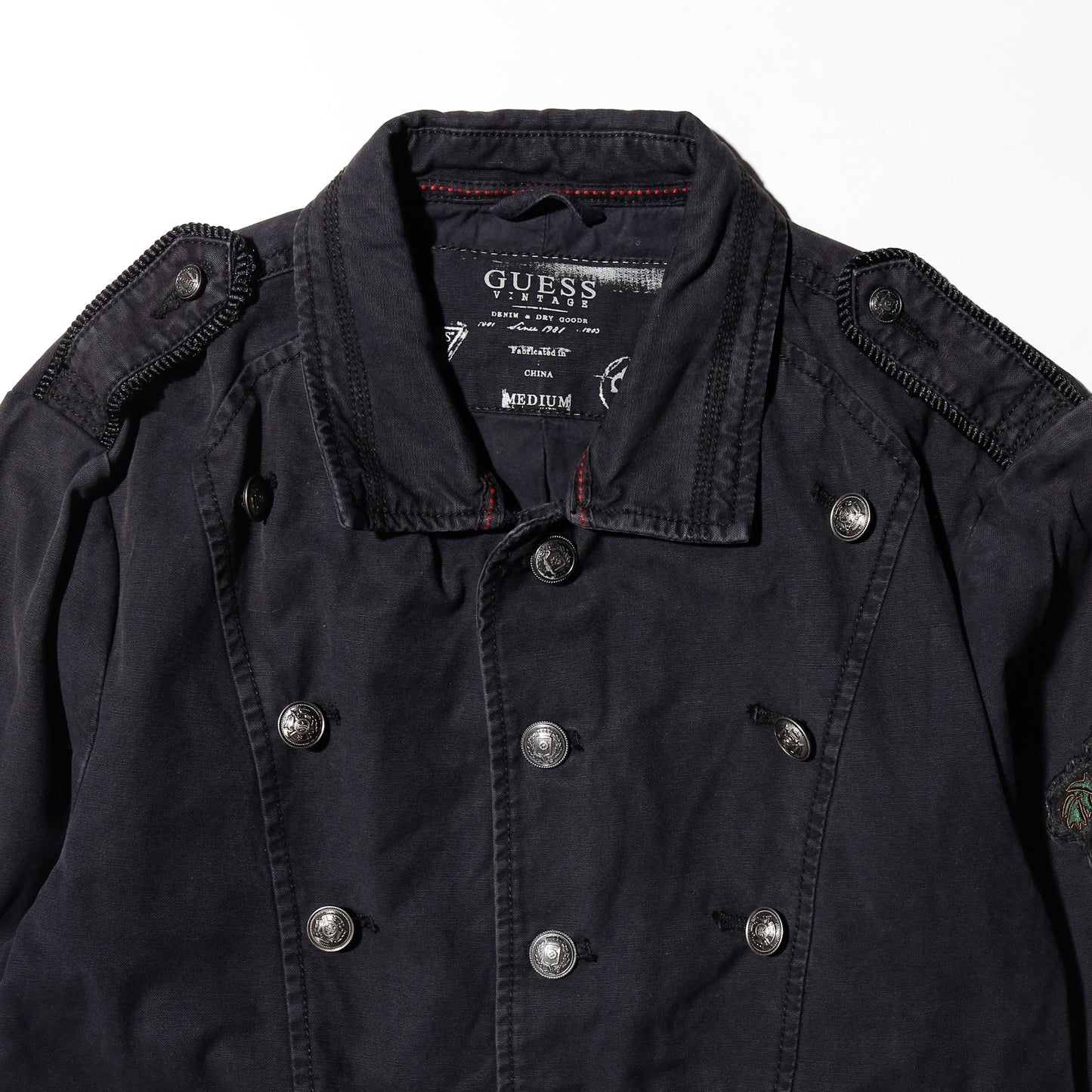 vintage 00's guess napoleon military dress jacket