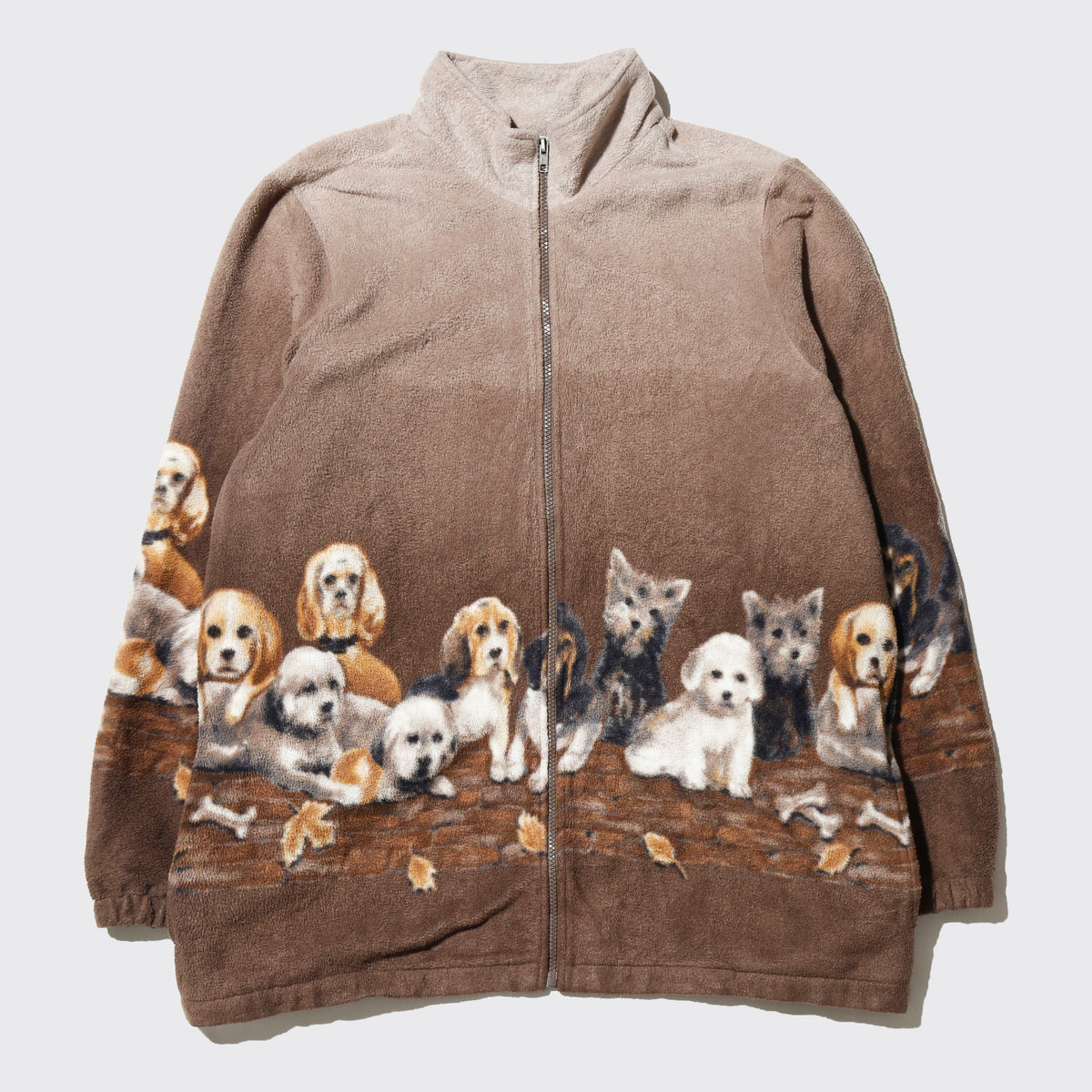 vintage 90's dog freece jacket