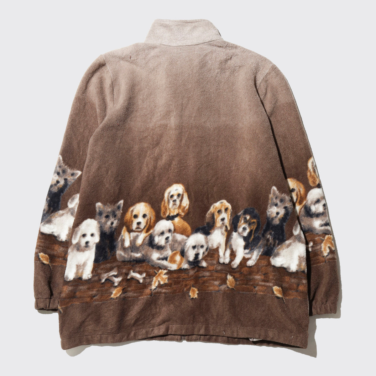 vintage 90's dog freece jacket
