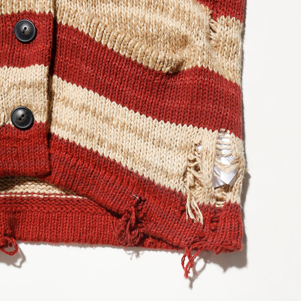 *one-off polo ralph lauren broken star and stripe cardigan, with copper badge