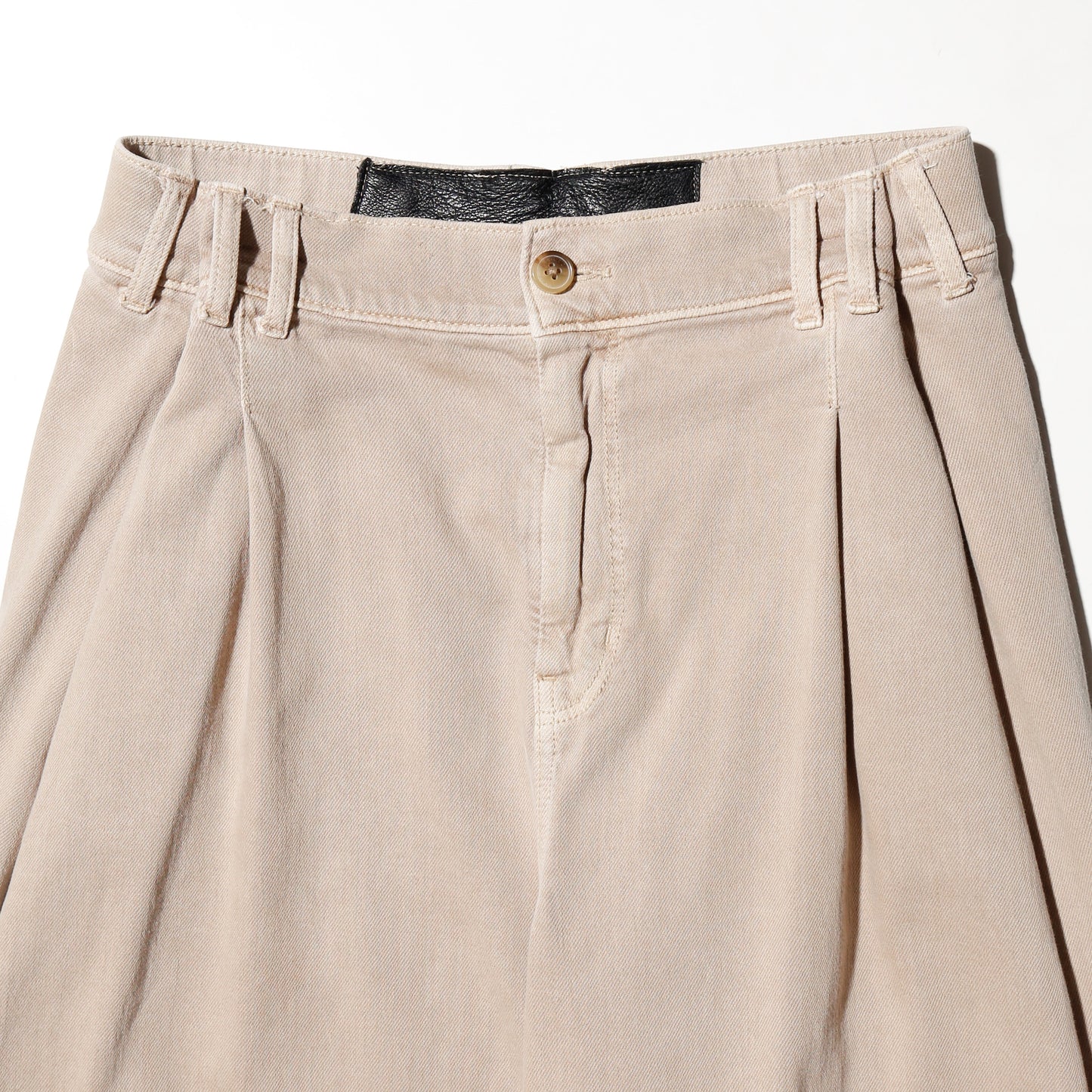 vintage tucked super wide cotton trousers