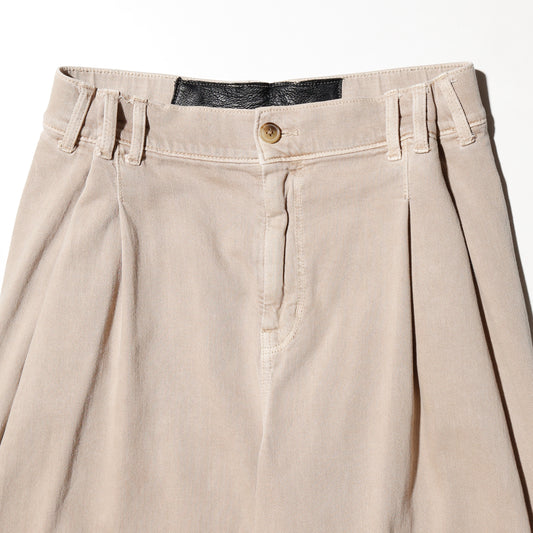 vintage tucked super wide cotton trousers