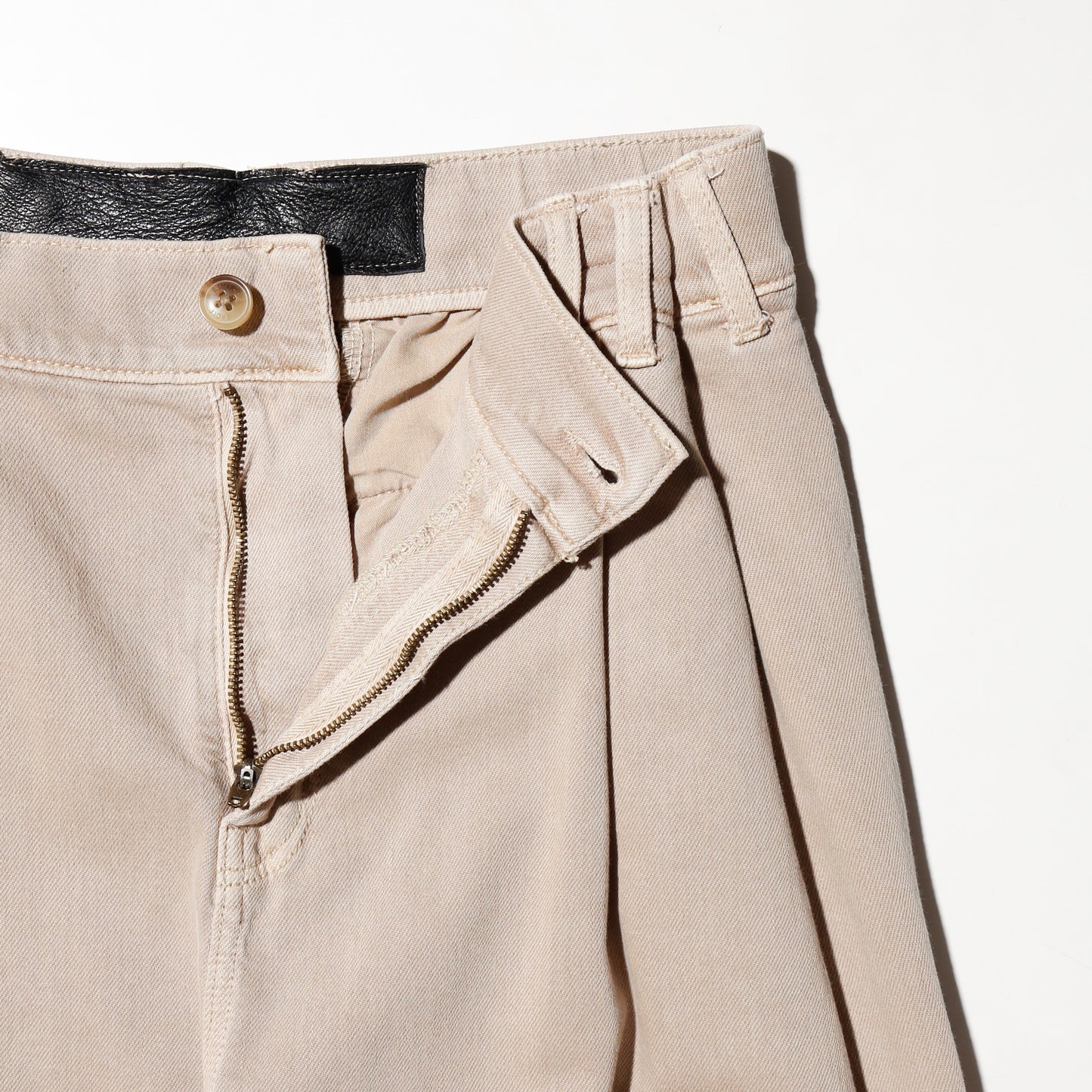 vintage tucked super wide cotton trousers