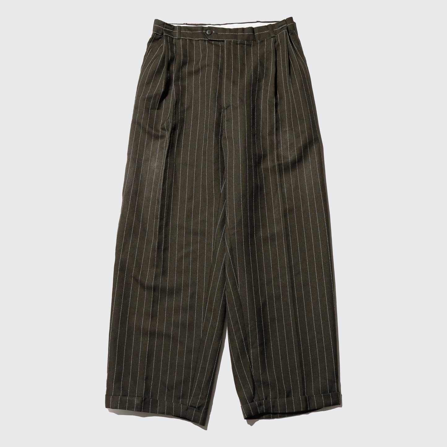 vintage tucked stripe zoot slacks
