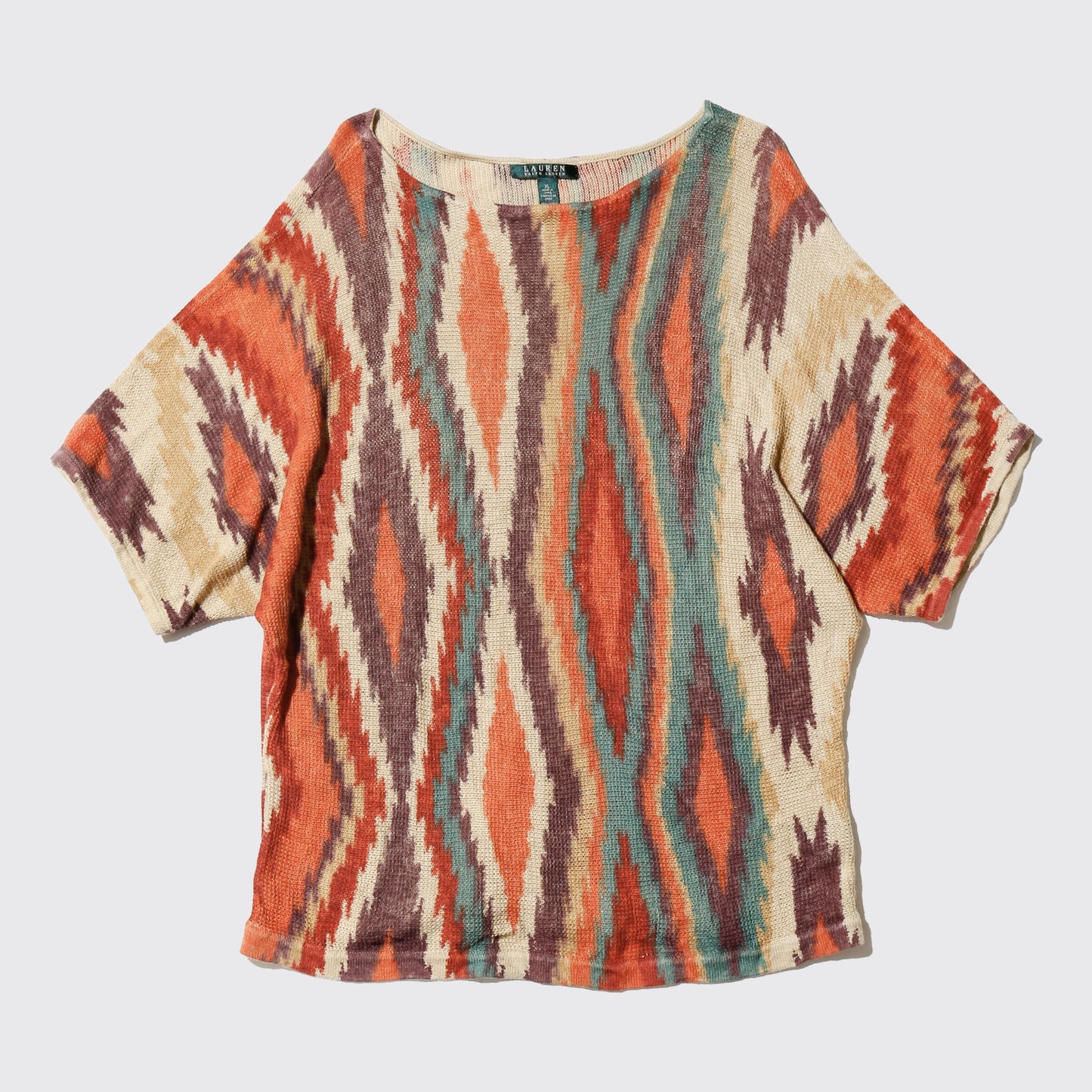 vintage lauren ralph lauren native pattern h/s