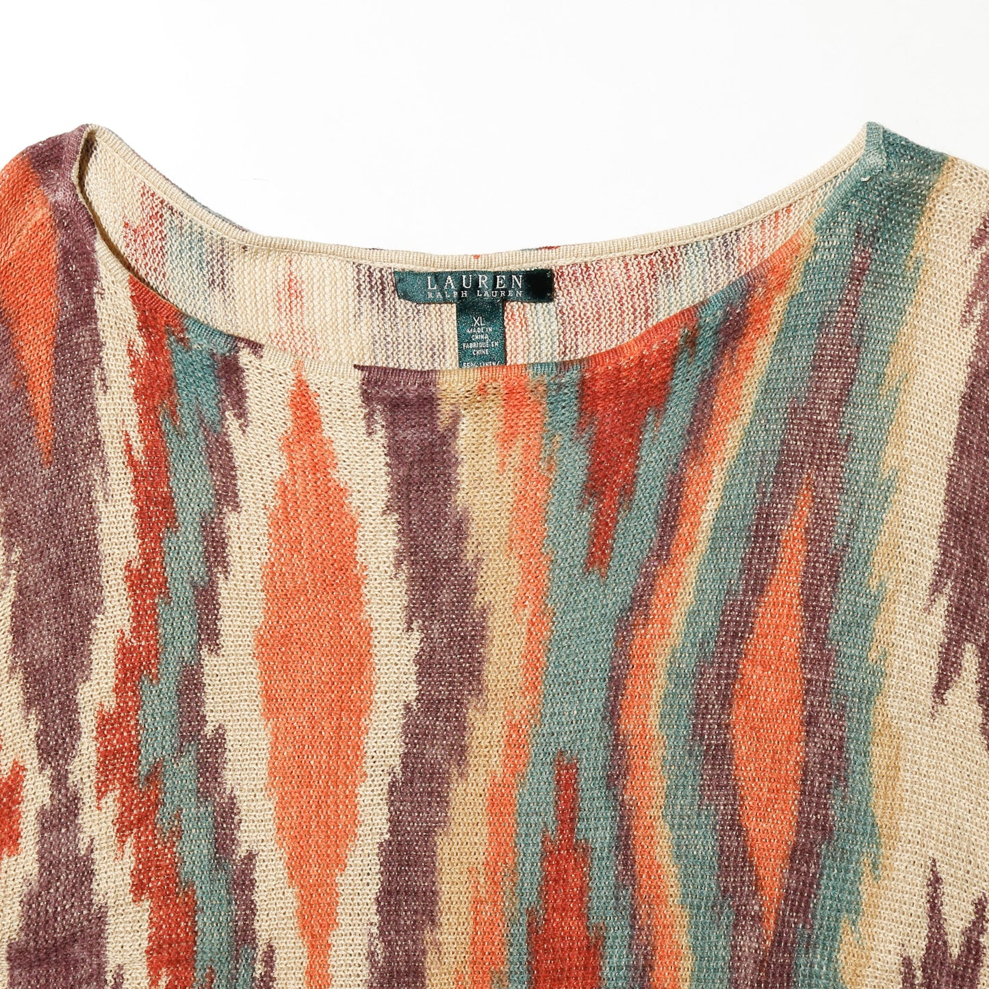 vintage lauren ralph lauren native pattern h/s