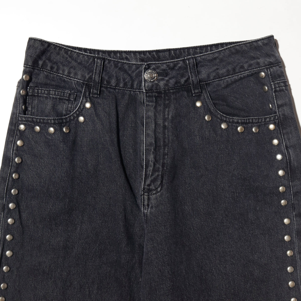 vintage studs wide leg jeans
