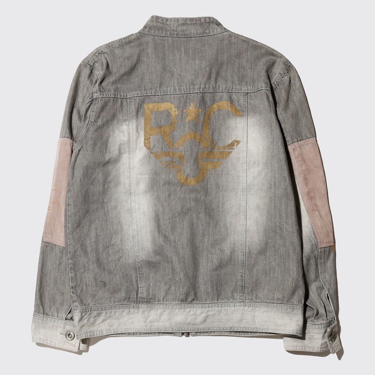 vintage repaired ridding denim jacket