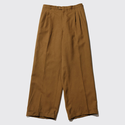 vintage tucked wide slacks