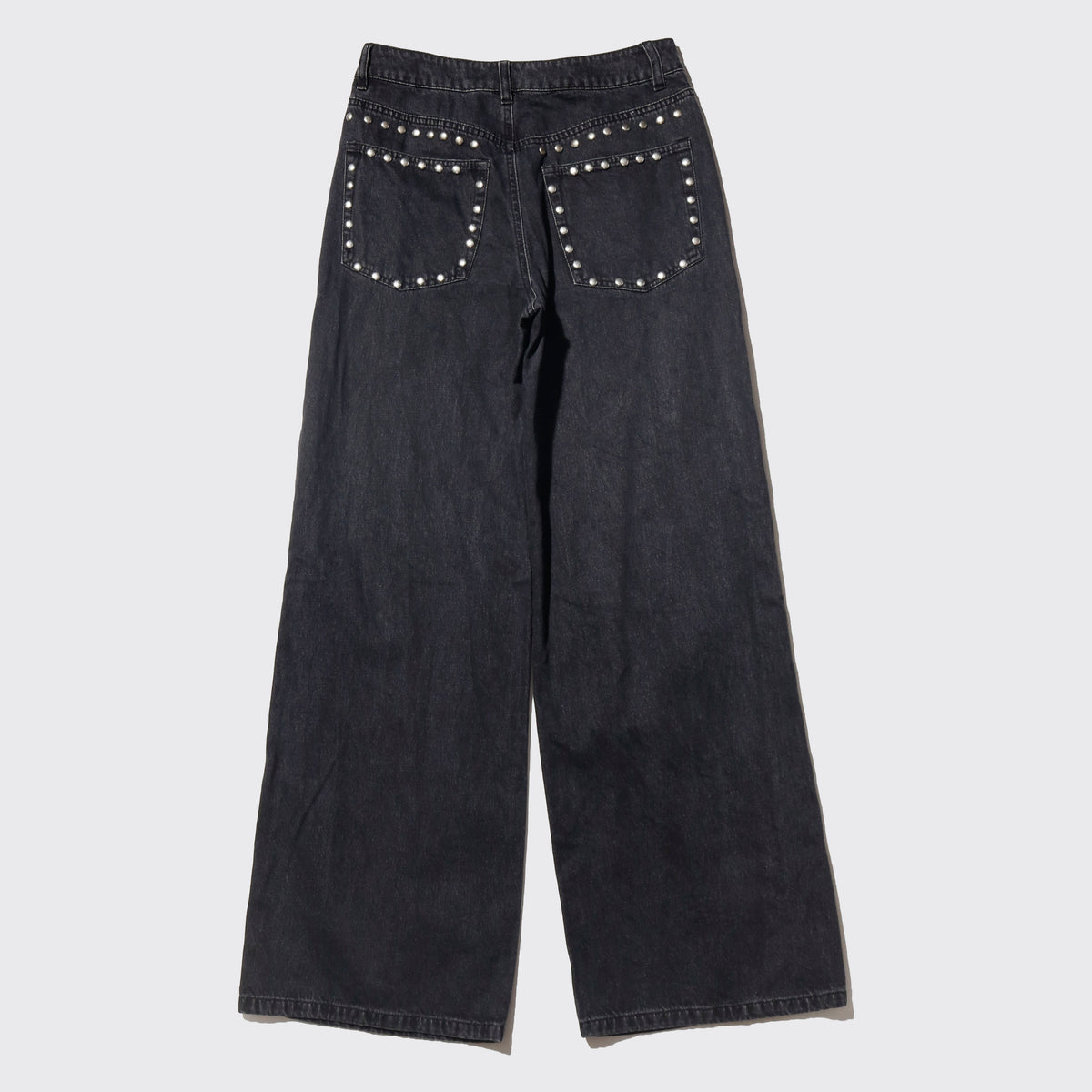 vintage studs wide leg jeans