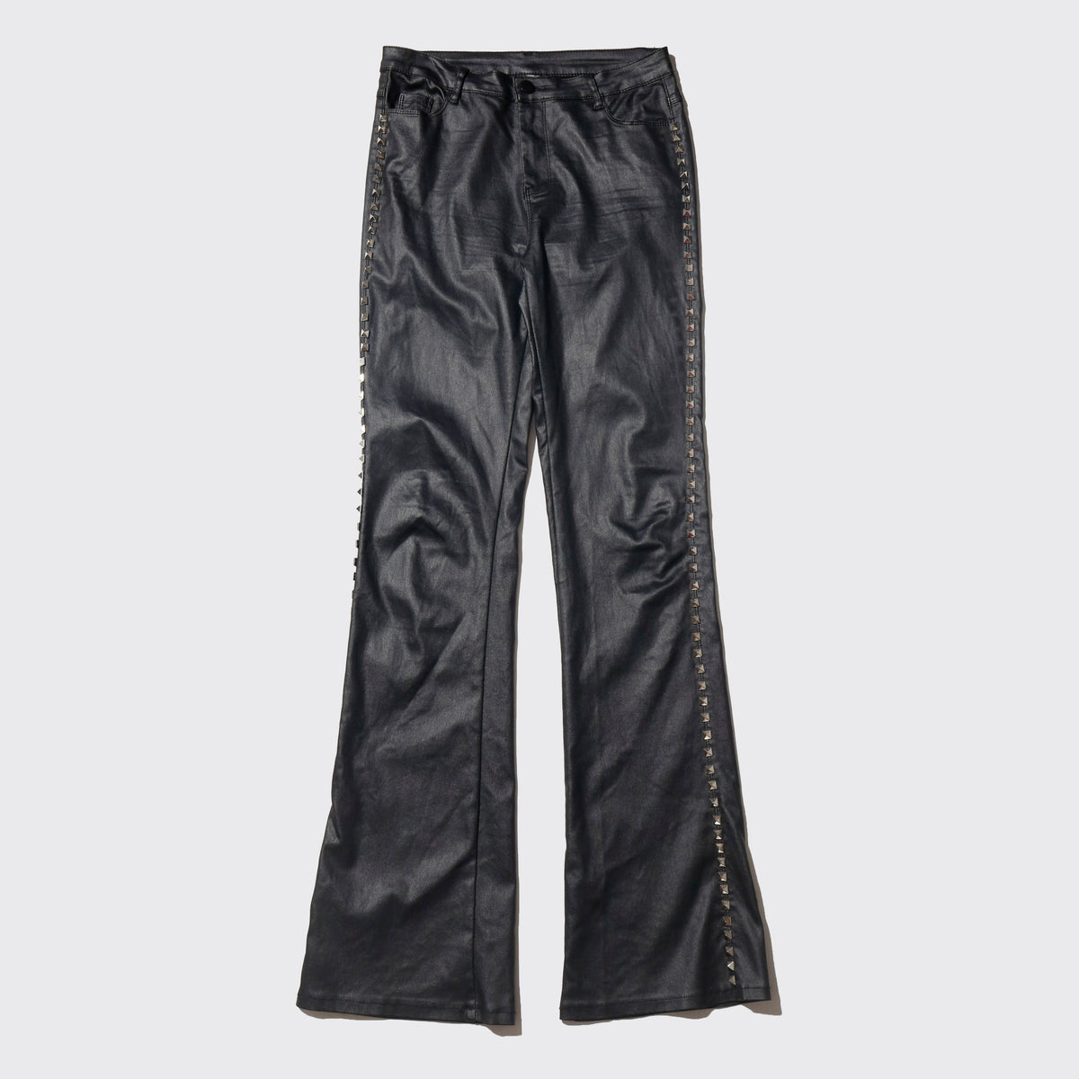 vintage pyramid studs luster flare trousers