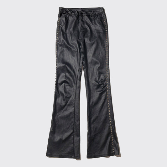 vintage pyramid studs luster flare trousers