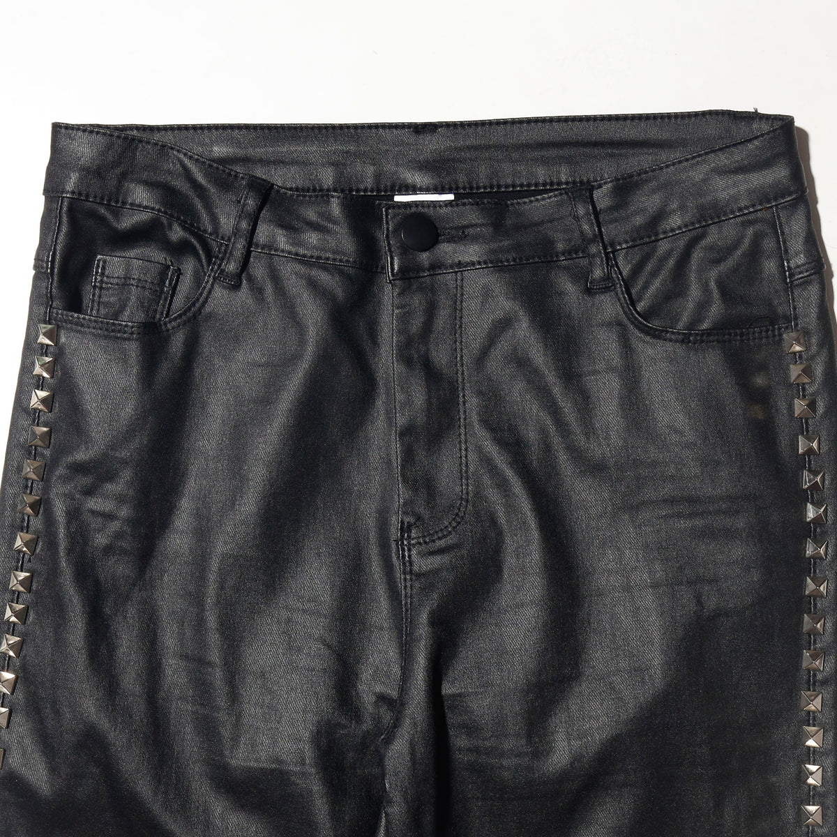 vintage pyramid studs luster flare trousers