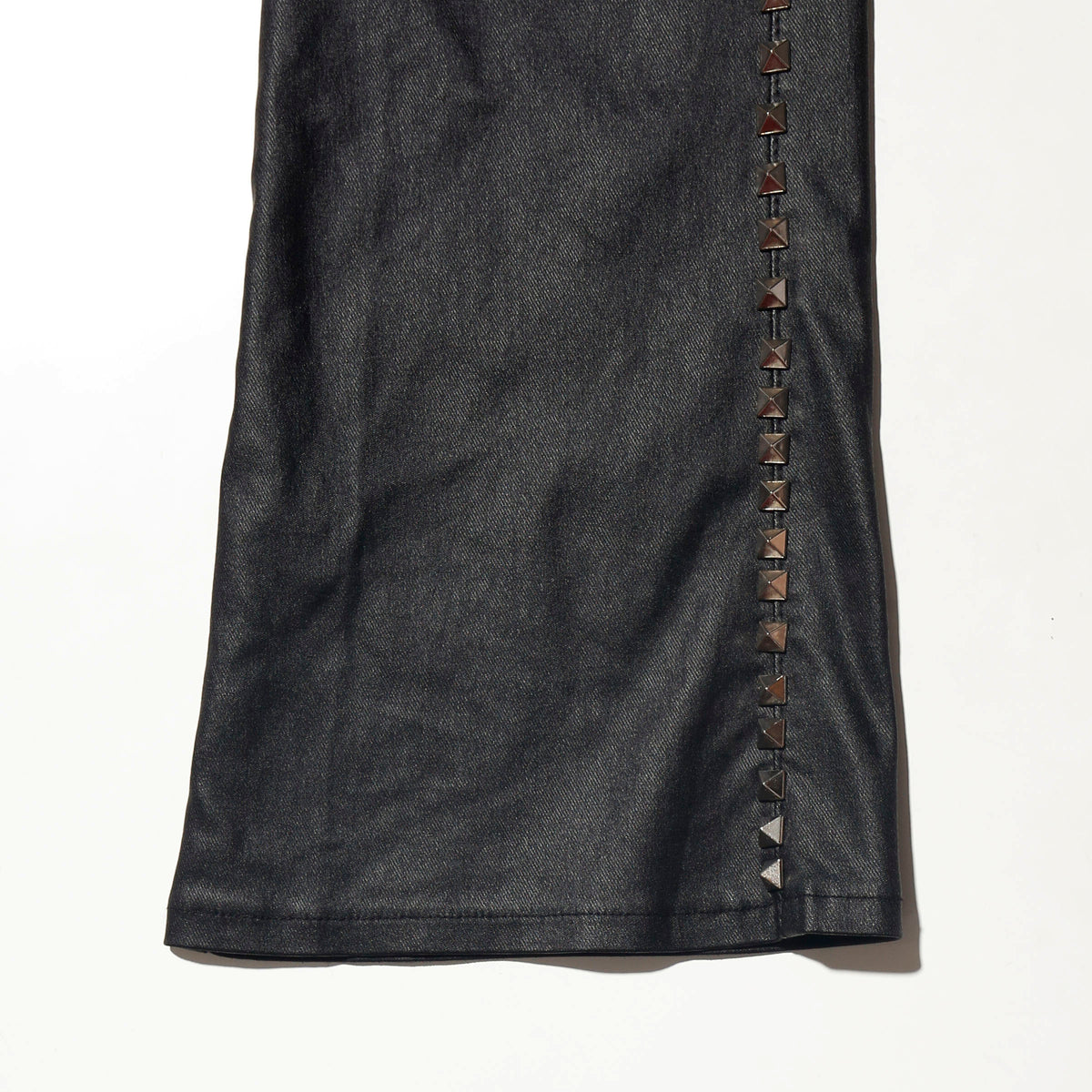 vintage pyramid studs luster flare trousers