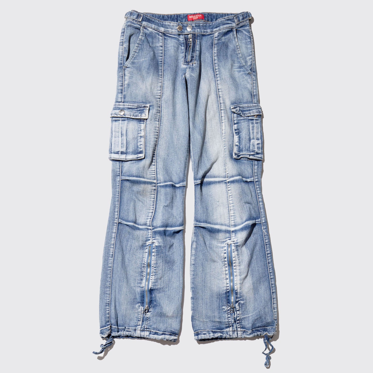 vintage low rise cargo jeans