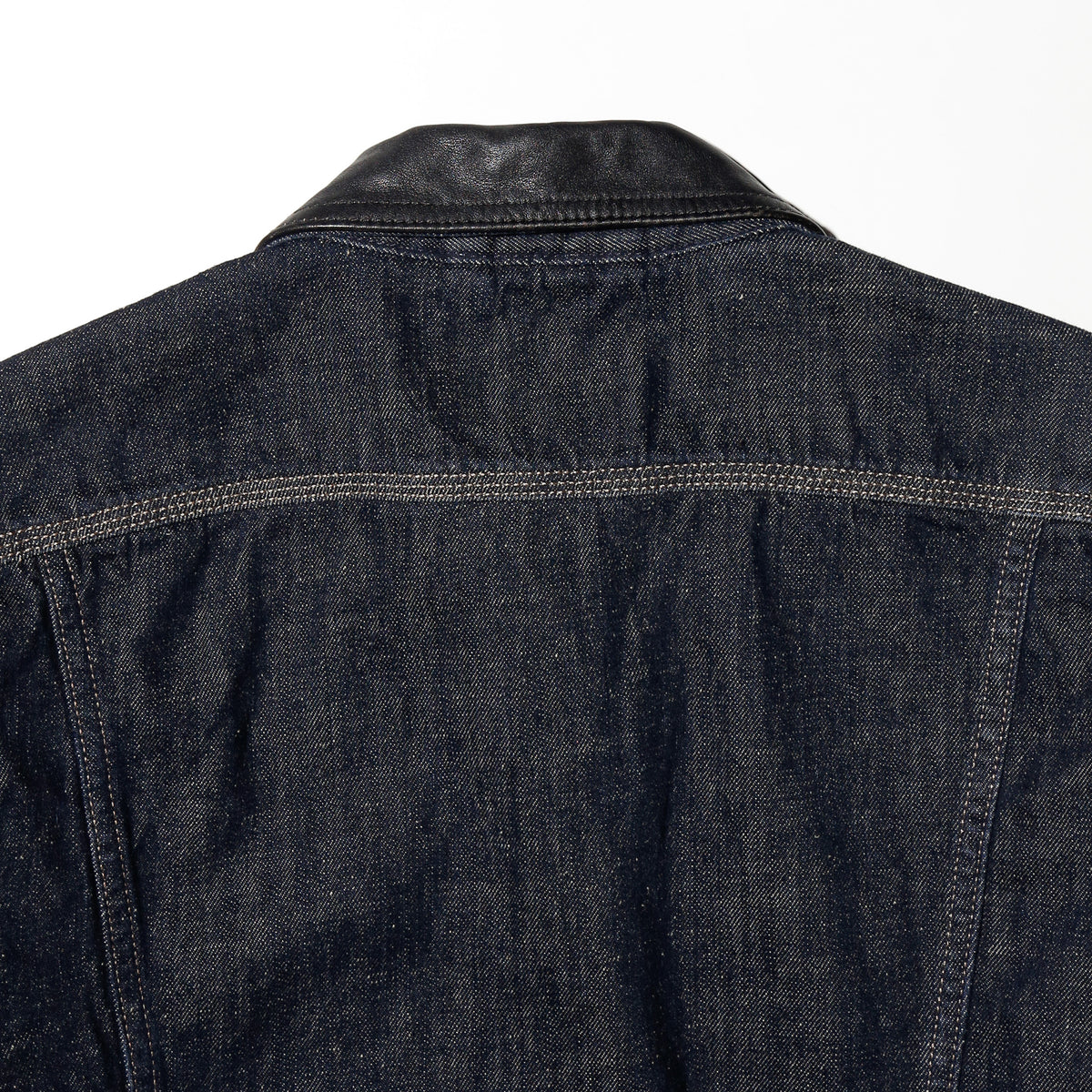 vintage 00's Diesel leather collar tucker jacket