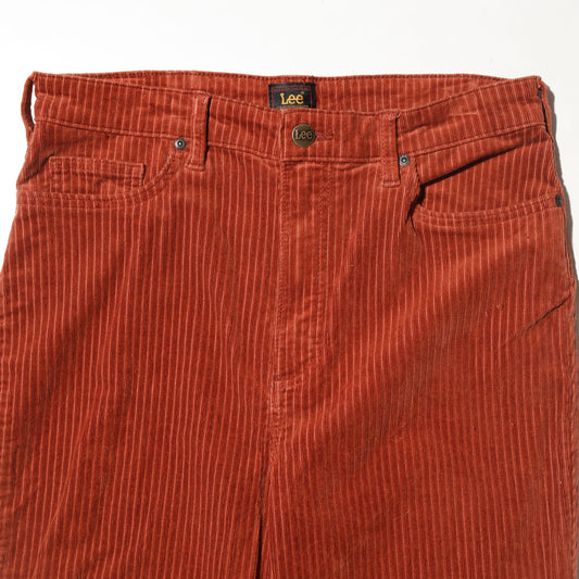 vintage 00's Lee terracotta corduroy flare trousers